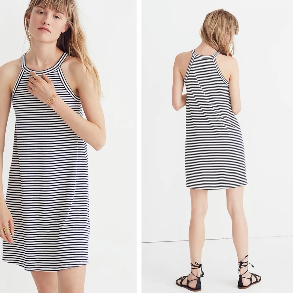 NWT Madewell District Dress in Stripe
